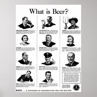 Vad är Beer? Poster