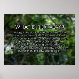 Vad är Biologi? Poster