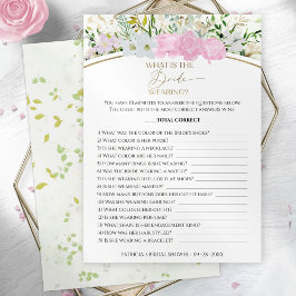 Vad är Bride Wearing Game WildblommCard? Inbjudningar