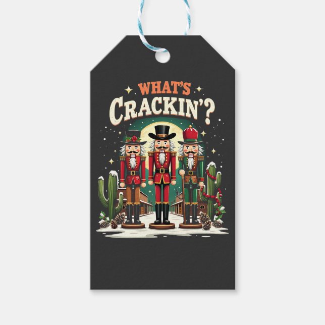 Vad är Cracking Nutcracker Cactus Julfusk? Presentetikett (Framsidan)
