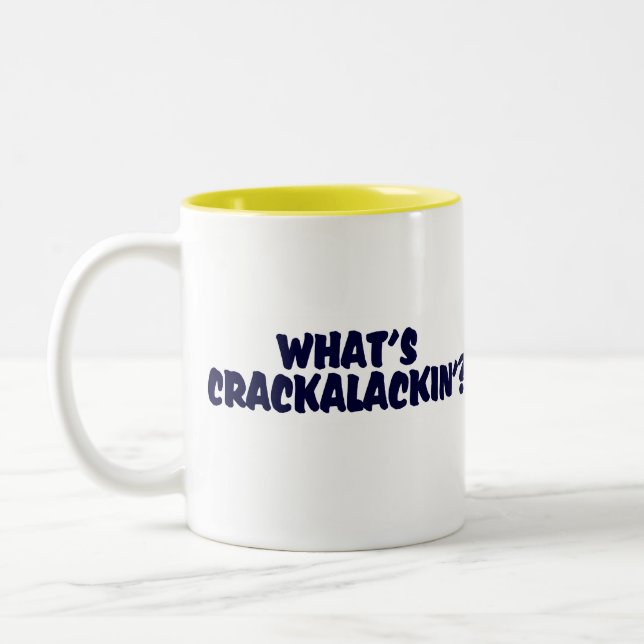 Vad är den Crackalackin muggen Två-Tonad Mugg (Vänster)
