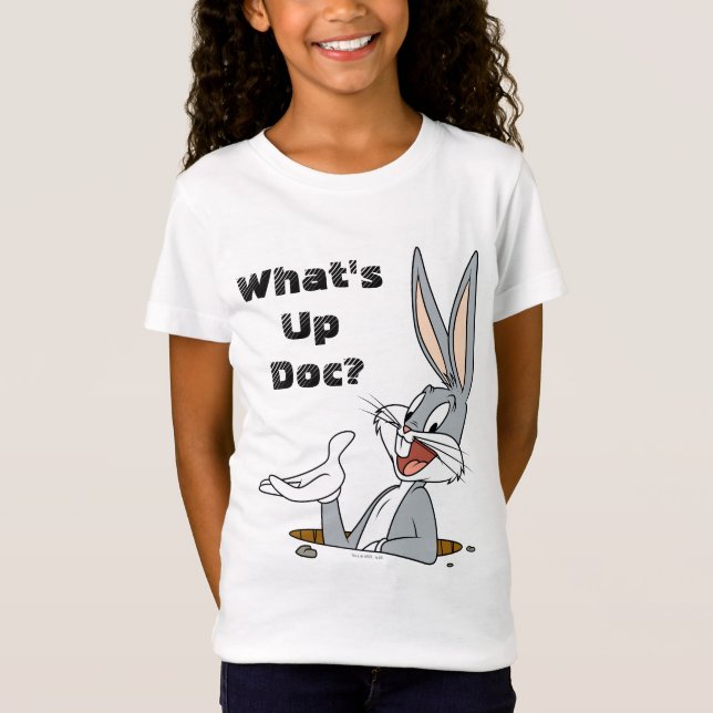 VAD ÄR DET, DOC?™ BUGS BUNNY™ Kaninhål Tee Shirt (Framsida)