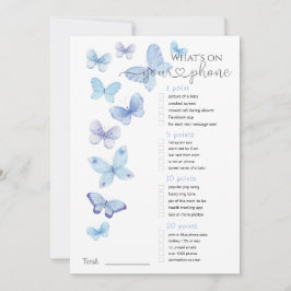 Vad är det för ditt Mobila Blue Butterflies-spel? Inbjudningar