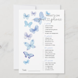 Vad är det för ditt Mobila Blue Butterflies-spel? Inbjudningar