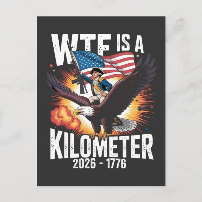 Vad är det för fel på en Kilometer Roligt 250-årsj Vykort (Framsida)