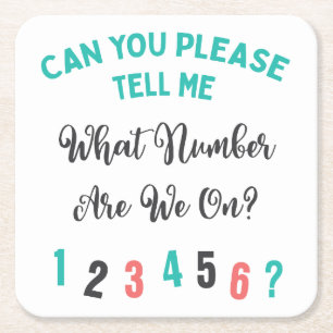 Vad är det för nummer? underlägg papper kvadrat