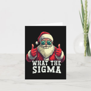 Vad är det för Sigma Santa Funny Meme Julafton Riz Kort