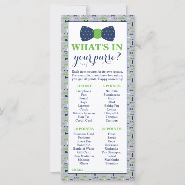 Vad är det i din plånbok? Baby Shower Game, Little (Framsida)