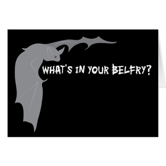Vad är det i ditt bälte? hälsningskort (Framsidan Horizontal)