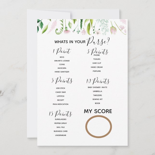 Vad är det i ditt handduschspel för barn mamma att inbjudningar (Framsida)