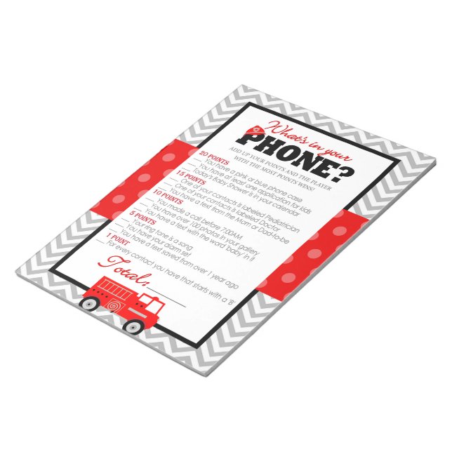 Vad är det i ditt Mobila babybabyspel för Firelång Anteckningsblock (Vinklad)