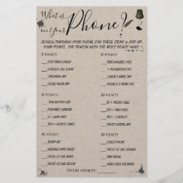 Vad är det på din Mobil? | Visningskort Flygblad