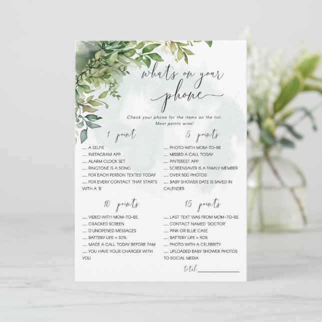 Vad är det på ditt Mobila babyspel? Inbjudningar (Stående Fram)