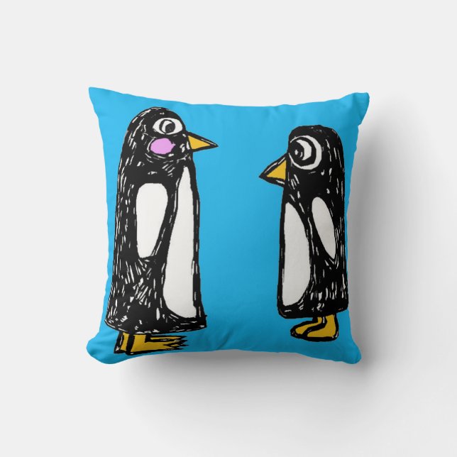Vad är det? Penguin Dekorativ kudde (Framsida)