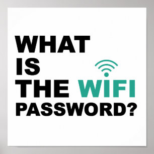 Vad är det roliga WIFI-lösenordet Poster