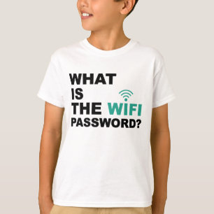 Vad är det roliga WIFI-lösenordet Tee Shirt