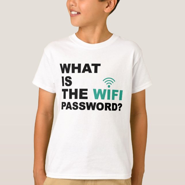 Vad är det roliga WIFI-lösenordet Tee Shirt (Framsida)