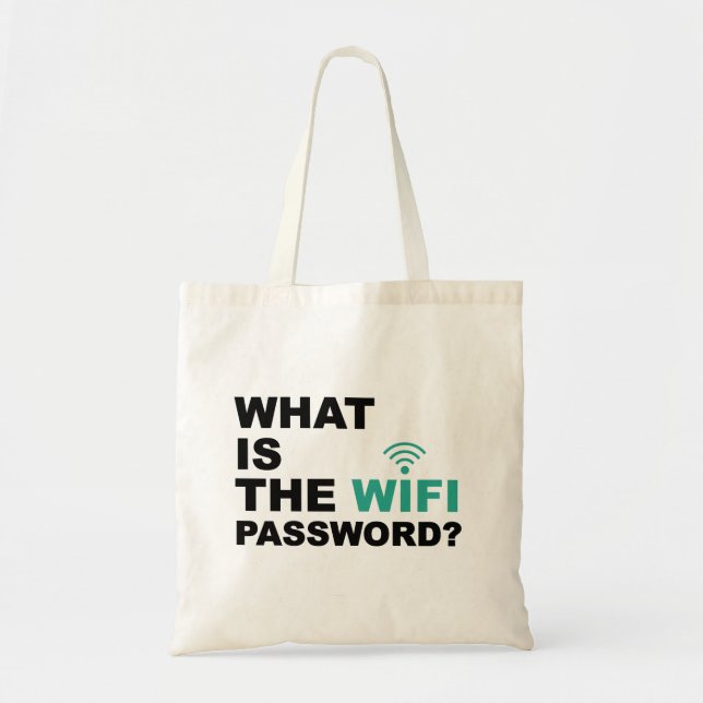 Vad är det roliga WIFI-lösenordet Tygkasse (Framsidan)