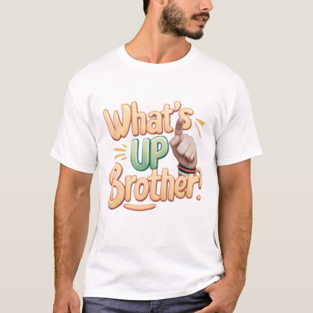 Vad är det som broder roligt säger (A) T Shirt (Framsida)