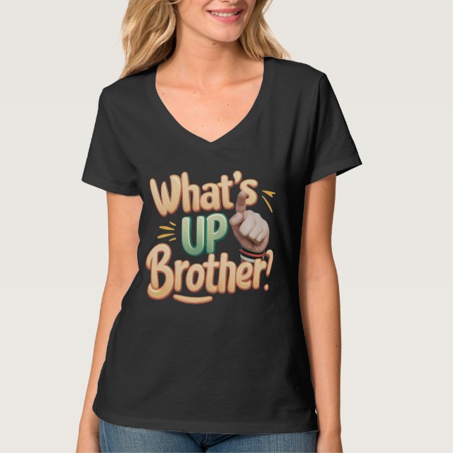 Vad är det som broder roligt säger (A) T Shirt (Framsida)