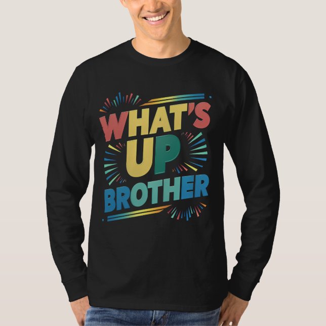 Vad är det som broder roligt säger (D) T Shirt (Framsida)