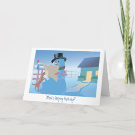 Vad är det som håller Hund? Helgkort