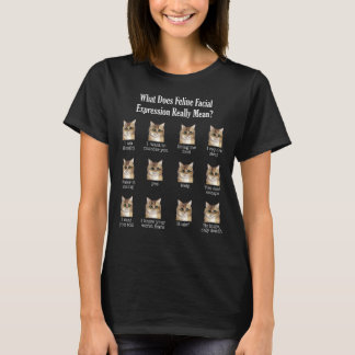 Vad är det som känner ansiktsuttryck elak verklige t shirt