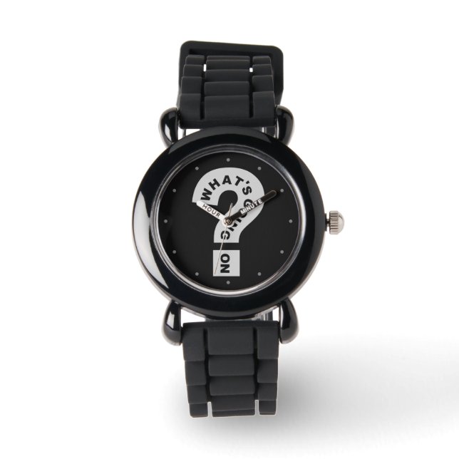 Vad är det som pågår? armbandsur (Framsida)
