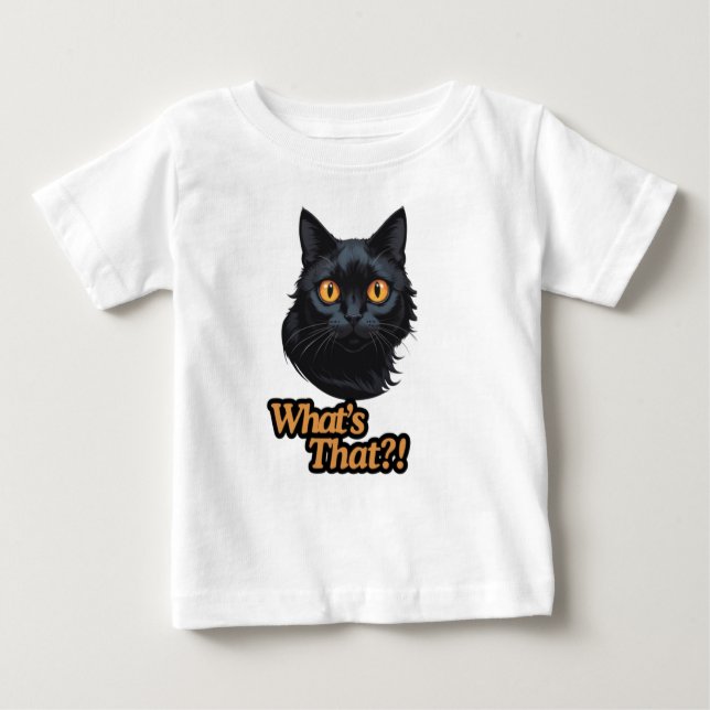Vad är det? Svart katt i en överraskningsdocka T Shirt (Framsida)