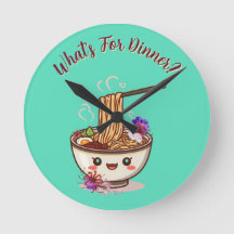 "Vad är det till middag?" Mintgrön Anime Ramen-skå