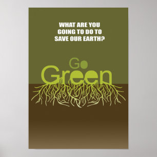 VAD ÄR DIG SOM GÅR ATT GÖRA FÖR ATT SPARA JORD POSTER