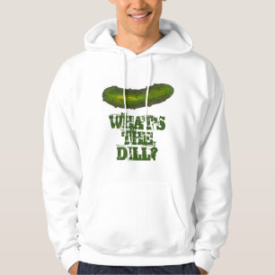 Vad är "Dill (Deal) Pickle Pickles Dills Hoodie"? Sweatshirt Med Luva