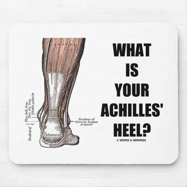Vad är din akilleshäl? (Heel Anatomy) Musmatta (Framsidan)