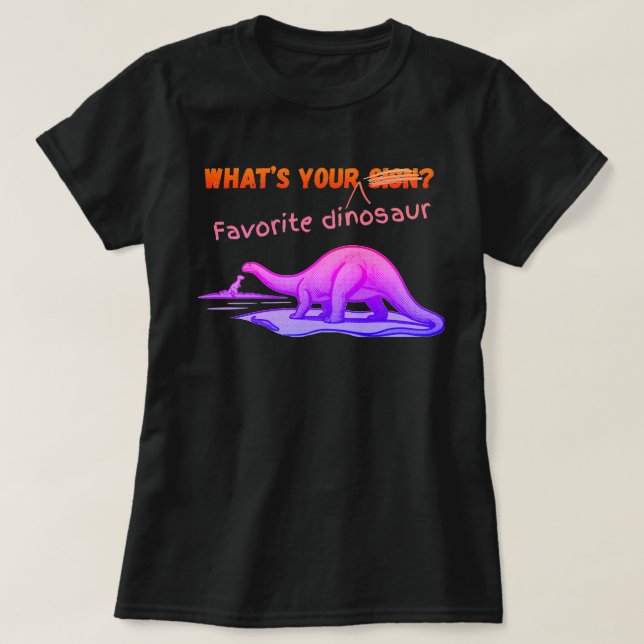Vad är din favorit DINOSAURIE T Shirt (Design framsida)