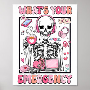 Vad är din nödsituation Alla hjärtans dag 911-oper Poster