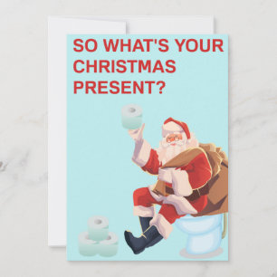 Vad är din papper i julklapp tomten? julkort