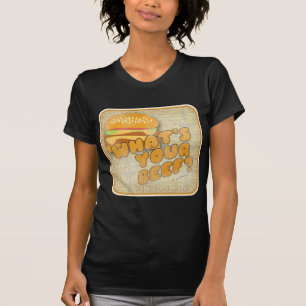 Vad är din roliga hamburgare för nötkött t shirt