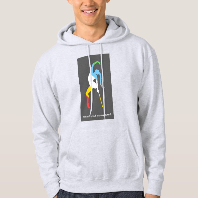 Vad är din superkraft? Funktionshinder månaden Hoodie (Framsida)
