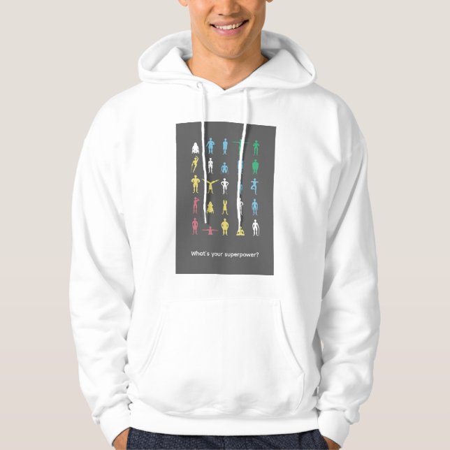 Vad är din superkraft? Funktionshinder månaden Hoodie (Framsida)