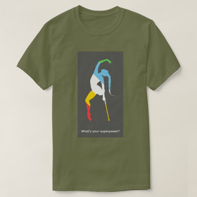 Vad är din superkraft? Funktionshinder månaden sto T Shirt (Design framsida)
