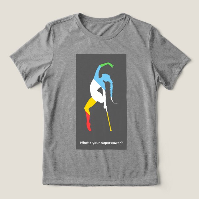 Vad är din superkraft? Funktionshinder månaden T Shirt (Design Framsida)