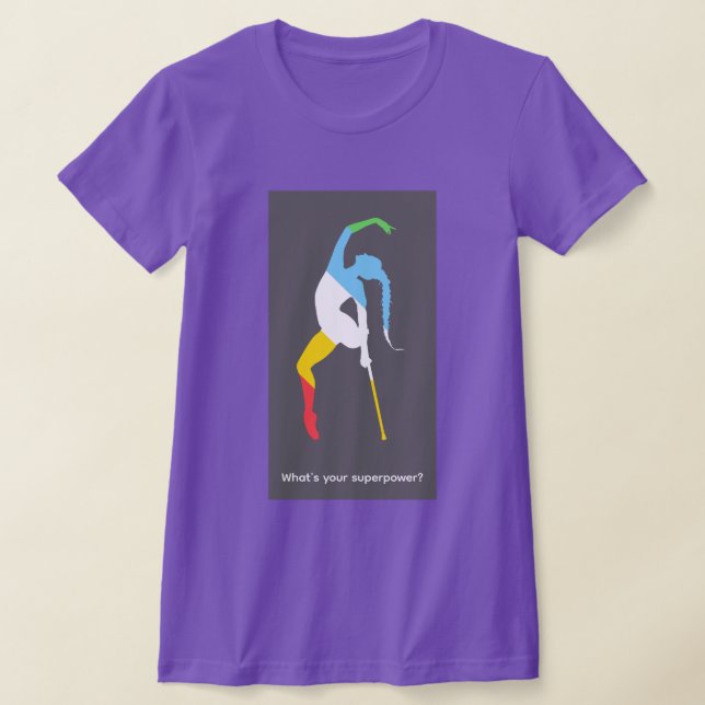 Vad är din superkraft? Funktionshinder månaden T Shirt (Laydown)