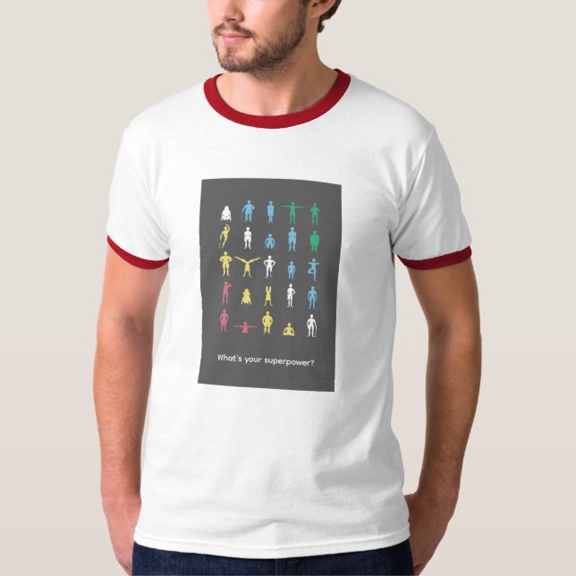 Vad är din superkraft? Funktionshinder månaden T Shirt (Framsida)