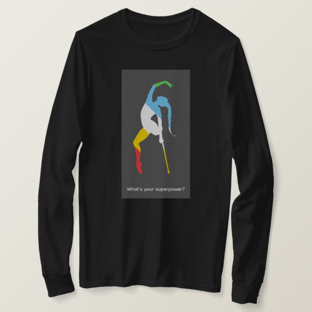 Vad är din superkraft? Funktionshinder månaden T Shirt (Design framsida)