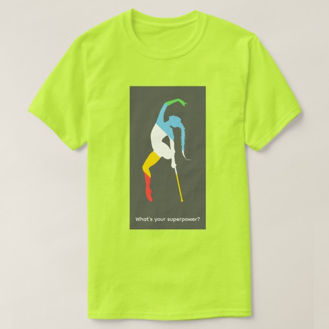 Vad är din superkraft? Funktionshinder månaden T Shirt (Design framsida)