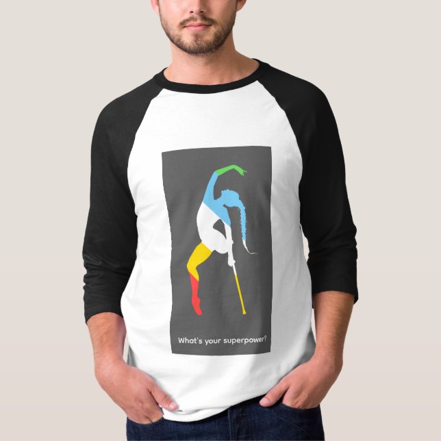 Vad är din superkraft? Funktionshinderstolthets må T Shirt (Framsida)