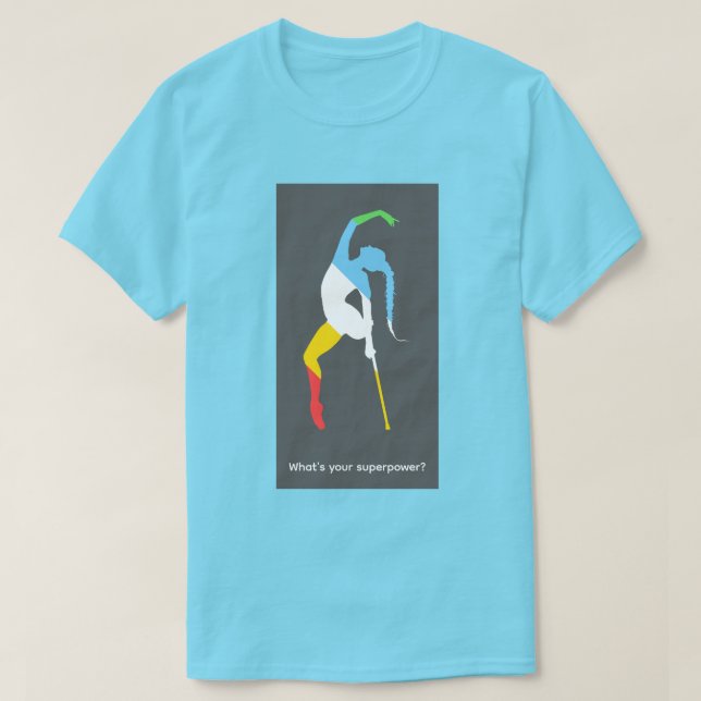 Vad är din superkraft? Funktionshinderstolthetsmån T Shirt (Design framsida)