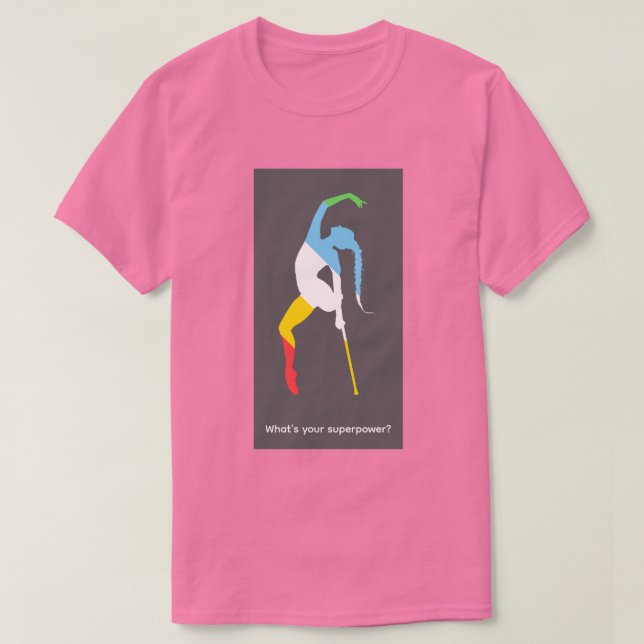 Vad är din superkraft? Funktionshinderstolthetsmån T Shirt (Design framsida)