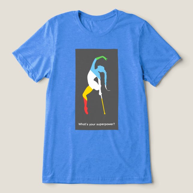 Vad är din superkraft? Funktionshinderstolthetsmån T Shirt (Design Framsida)