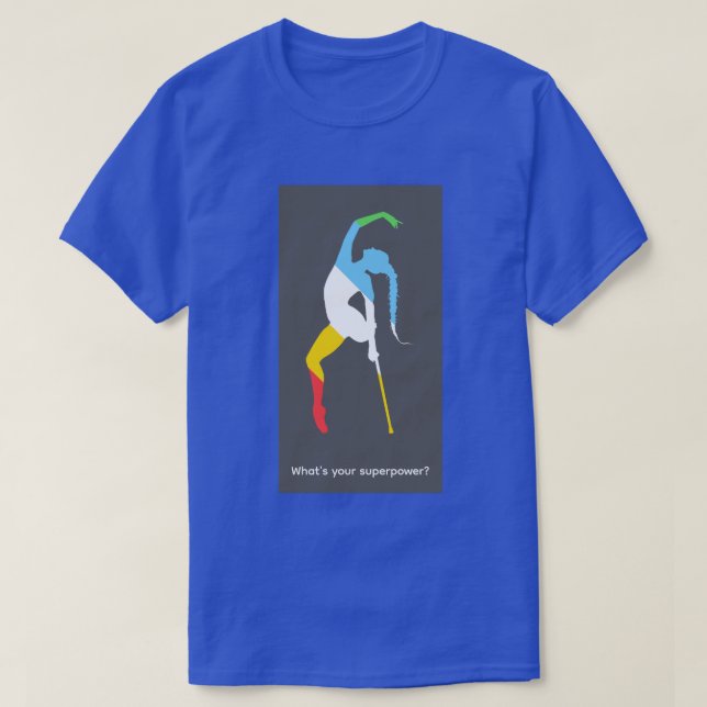 Vad är din superkraft? Funktionshinderstolthetsmån T Shirt (Design framsida)